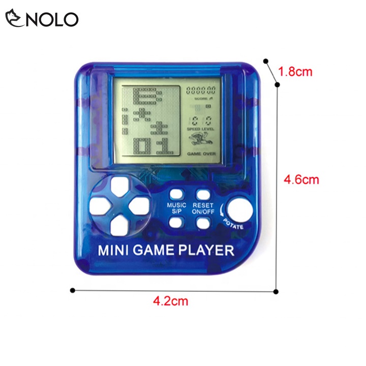 Móc Chìa Khóa Máy Chơi Game Console Mini Model PM101 Gồm 23 Trò Dùng Nguồn Pin Cúc Áo