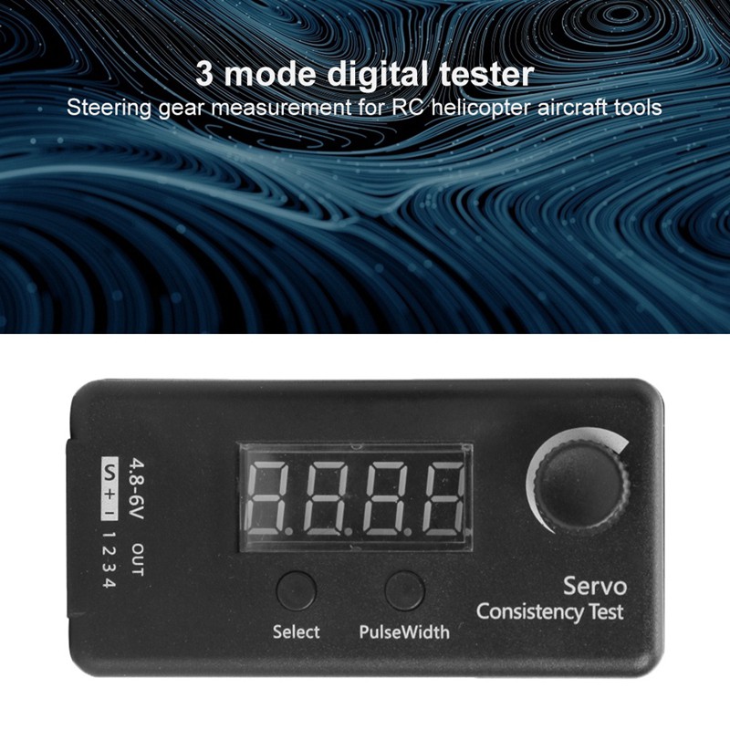 Mini 3 Modes Digital Servo/ESC Consistency Tester Steering Gear Measurement for RC Helicopter Airplane Car Tool
