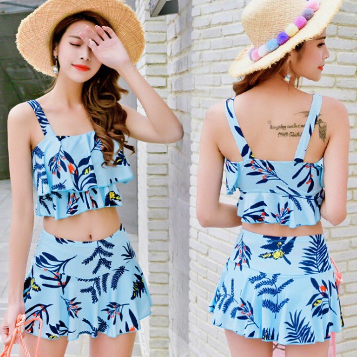 Đồ bơi 2 bikini hoạ tiết he, Bộ Bơi Nữ Kín Đáo | BigBuy360 - bigbuy360.vn