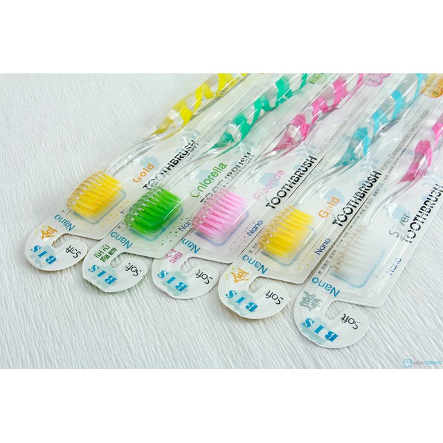 Combo 2 Bàn chải đáng răng siêu mềm Nano-Bis HÀN QUỐC