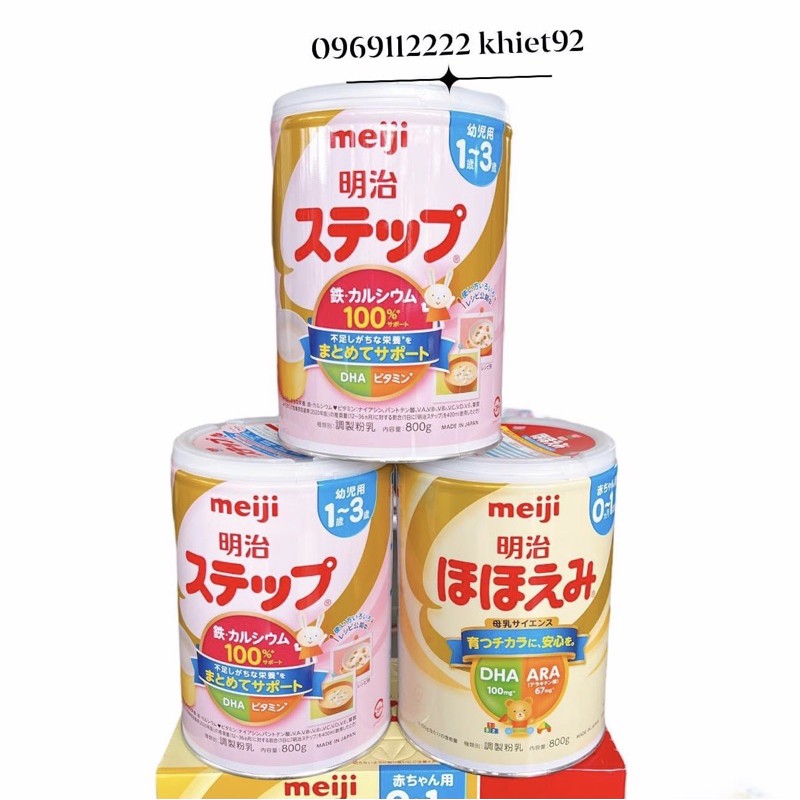 Sữa bột MEIJI mẫu mới nội địa nhật 2023 hộp 800gram