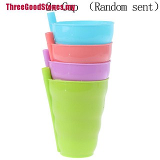 Set 2 cốc uống nước có ống hút bằng nhựa cho bé
