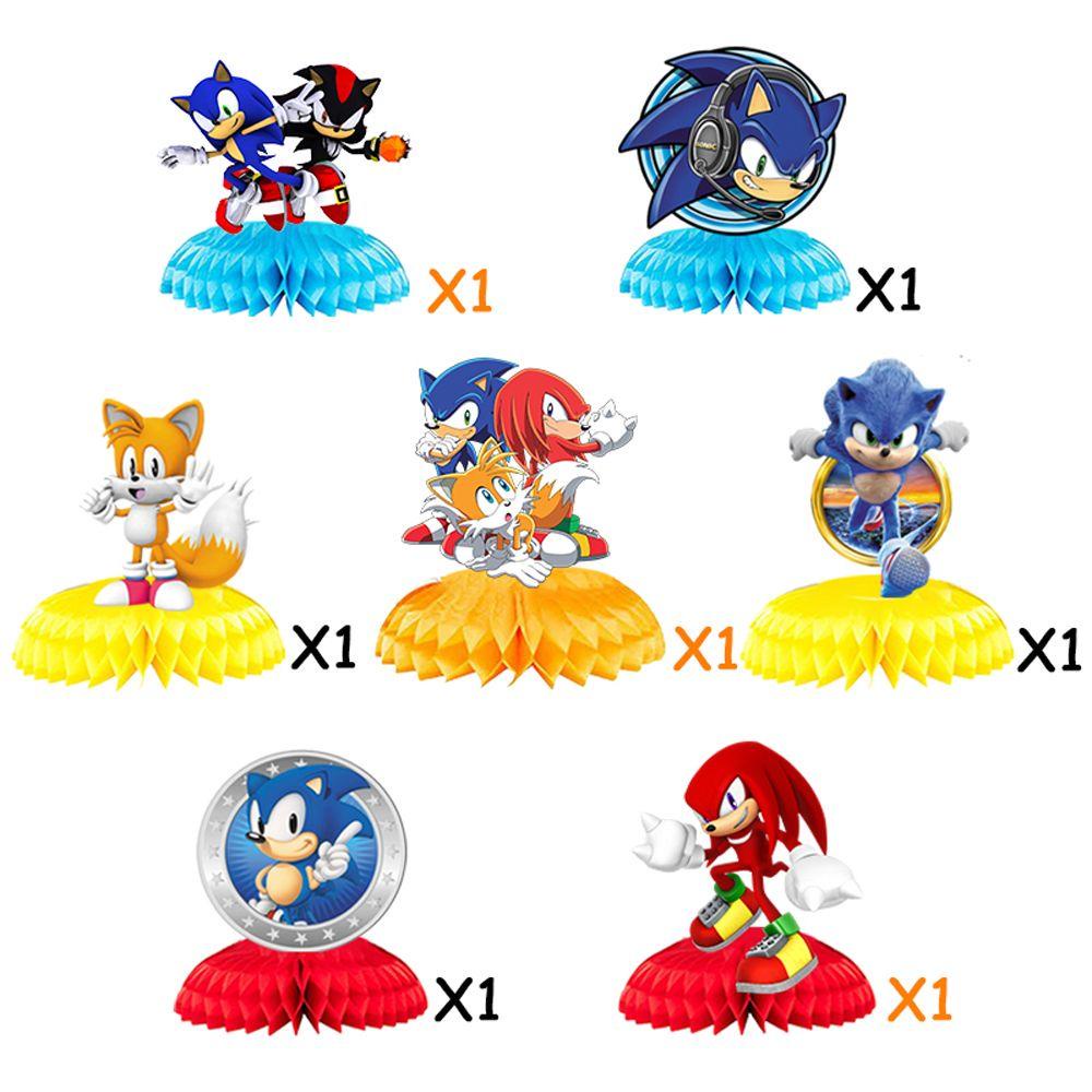 Set 7 Quạt Giấy Tổ Ong Để Bàn Trang Trí Nội Thất