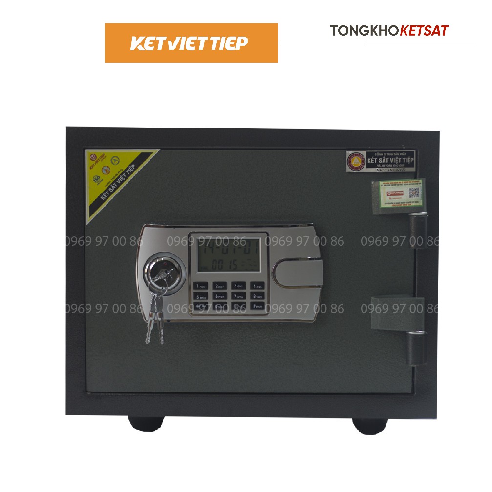 Két Sắt Điện Tử KCC90-DT Việt Tiệp Chống Cháy Cao Cấp Nặng 65kg Size Nhỏ (Miễn Phí Giao Hàng)