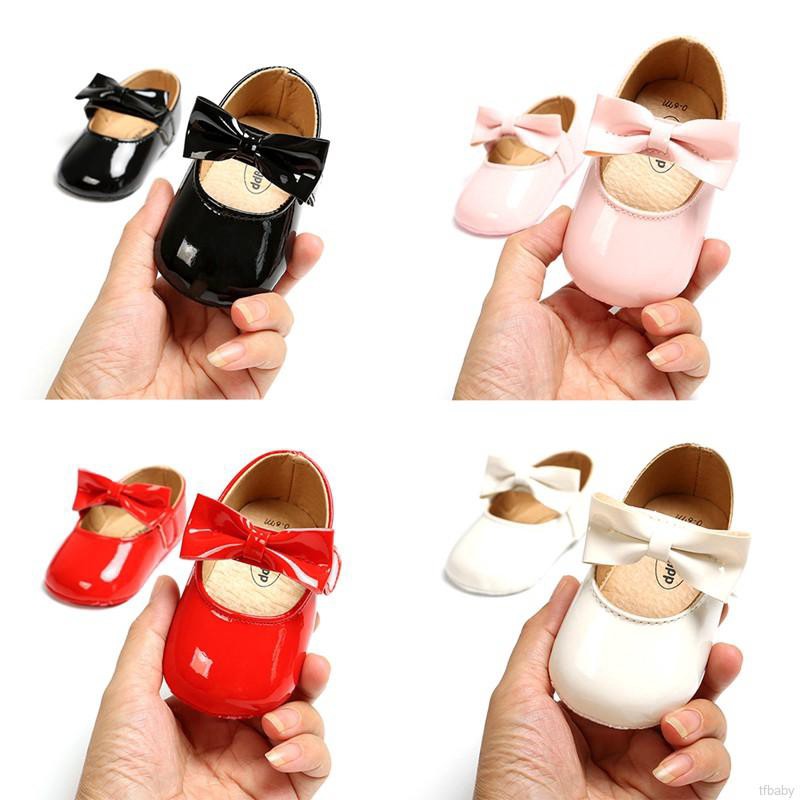 Giày Đế Mềm Thắt Nơ Cho Bé Gái (7 Màu)