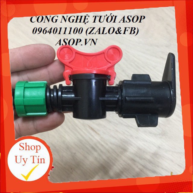 Phân phối 10 Van khóa khởi thủy nhỏ giọt 16mm cho dây chính mềm hàng nhập khẩu nguyên seal.