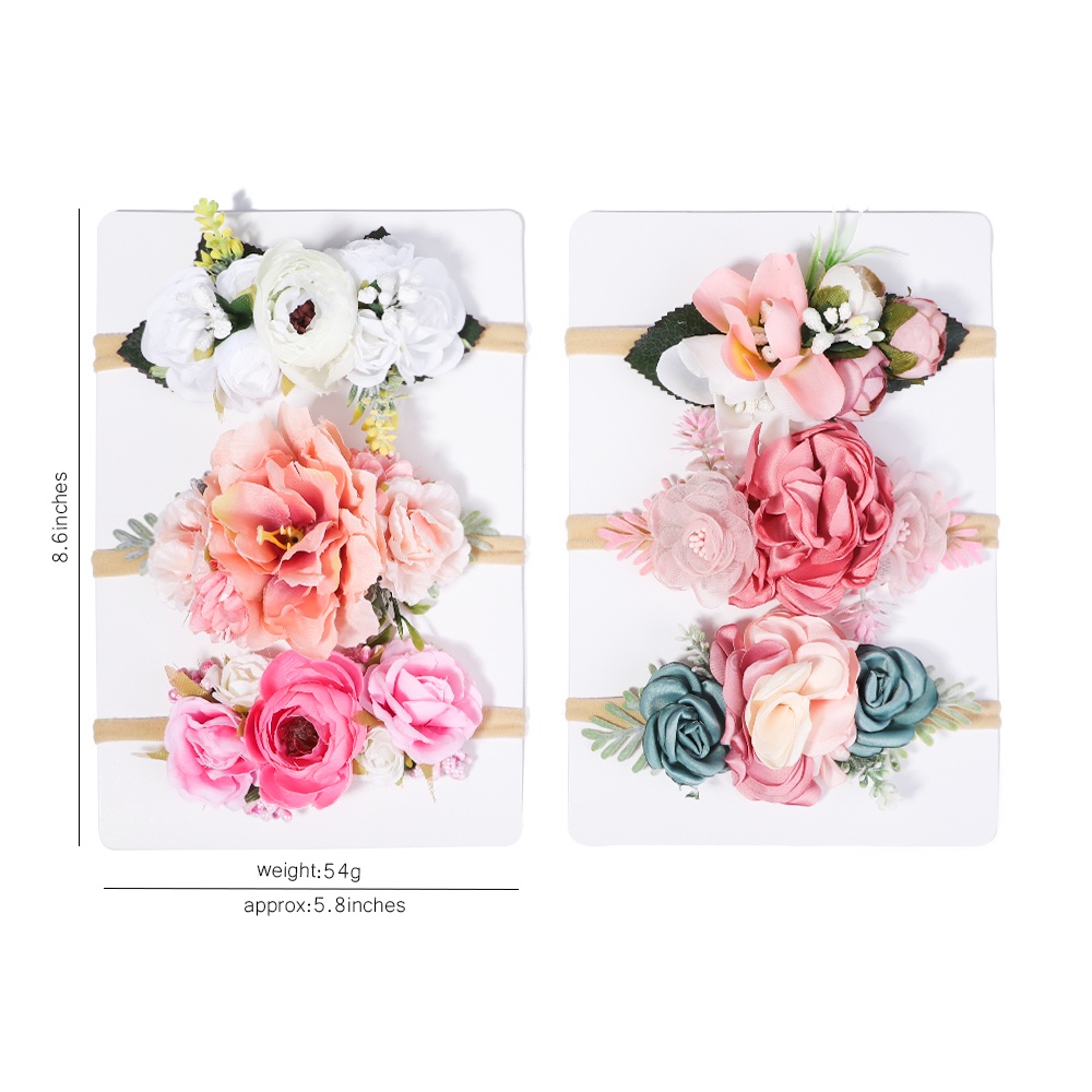 Set 3/4 băng đô KIDSBOWS đính hoa dễ thương xinh xắn cho bé