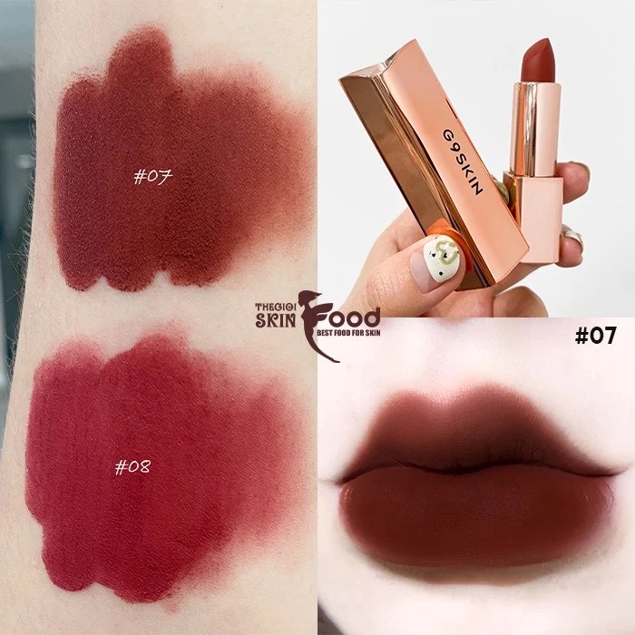 Son Thỏi Lì Chất Siêu Mịn, Thiết Kế Siêu Xịn G9 Skin First V-Fit Lipstick