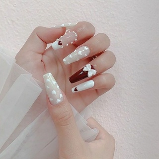 {Ảnh+Video THẬT}Nailbox thiết kế Nâu tiểu thư