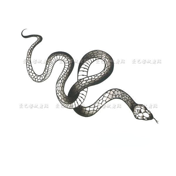 【SIYA Magic Tattoo】1 Tờ Hình Xăm Dán Tạm Thời Hình Rắn Chống Nước 10cm*21cm