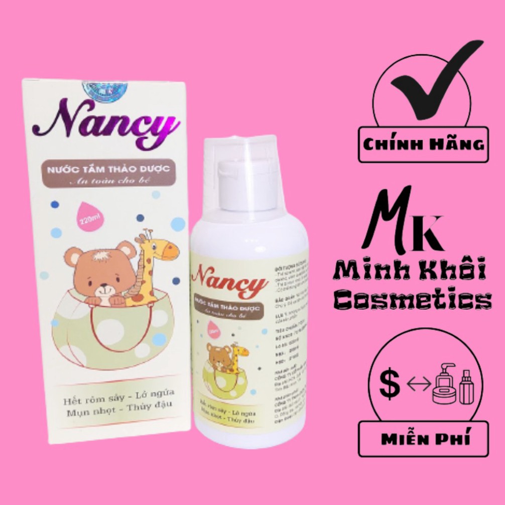 Nước tắm thảo dược Nancy 220ml (Chính Hãng)