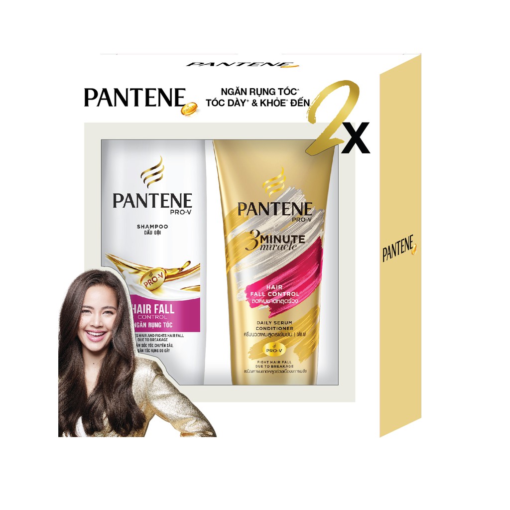 Bộ đôi Pantene Dầu gội 300ml + Kem xả 3 phút diệu kỳ 150ml
