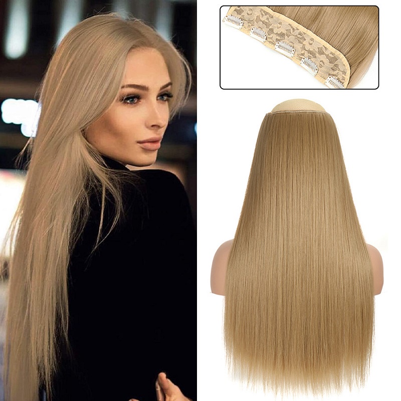 Tóc giả nối Wigsin dài thẳng 5 kẹp hợp thời trang