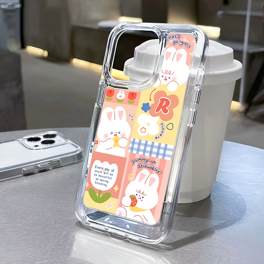 Ốp Điện Thoại Trong Suốt Hình Thỏ Dễ Thương Cho iphone 14 Pro Max Plus 11 13 12 7Plus X XR XS Max 7 8 SE 2020