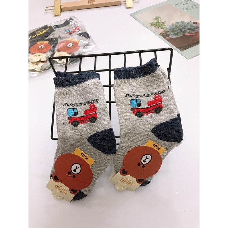 Lố 10 Đôi Tất Hình Ô Tô Cho Bé Yêu Mới