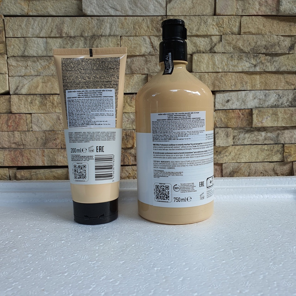 Dầu xả Loreal Professionnel phục hồi tóc hư tổn  ABSOLUTE REPAIR LIPIDIUM 750ml