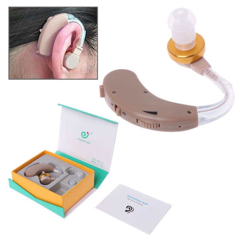 [Hàng mới về] Máy trợ thính mini F-138 tiện dụng BTE nhét tai kỹ thuật số khuếch đại âm thanh