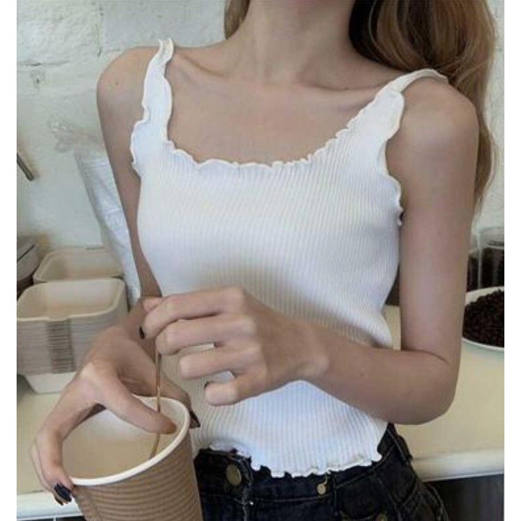 Áo hai dây nữ ngắn gợi cảm mùa hè SUGARIE (ảnh thật) | BigBuy360 - bigbuy360.vn