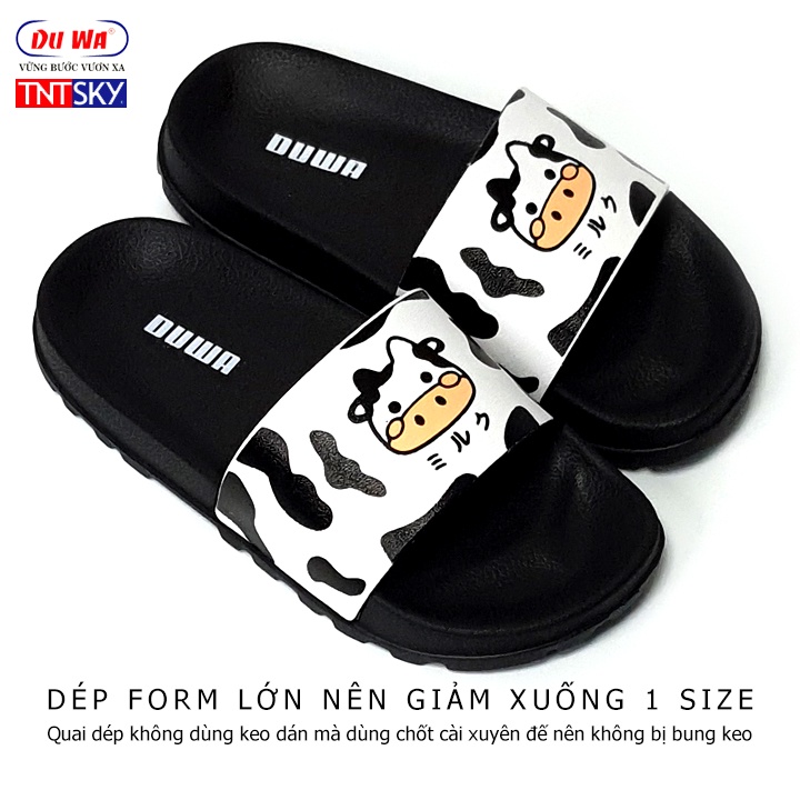 Dép trẻ em siêu nhẹ DUWA - Hàng chính hãng - Bò sữa quai ngang SH1163TE