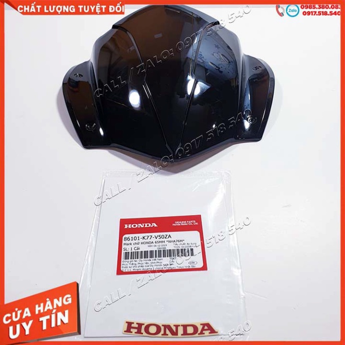 Chắn Gió Sh 2020 Trong Suốt + Tem HONDA Chữ Đỏ Chính Hãng Ảnh thật Sp