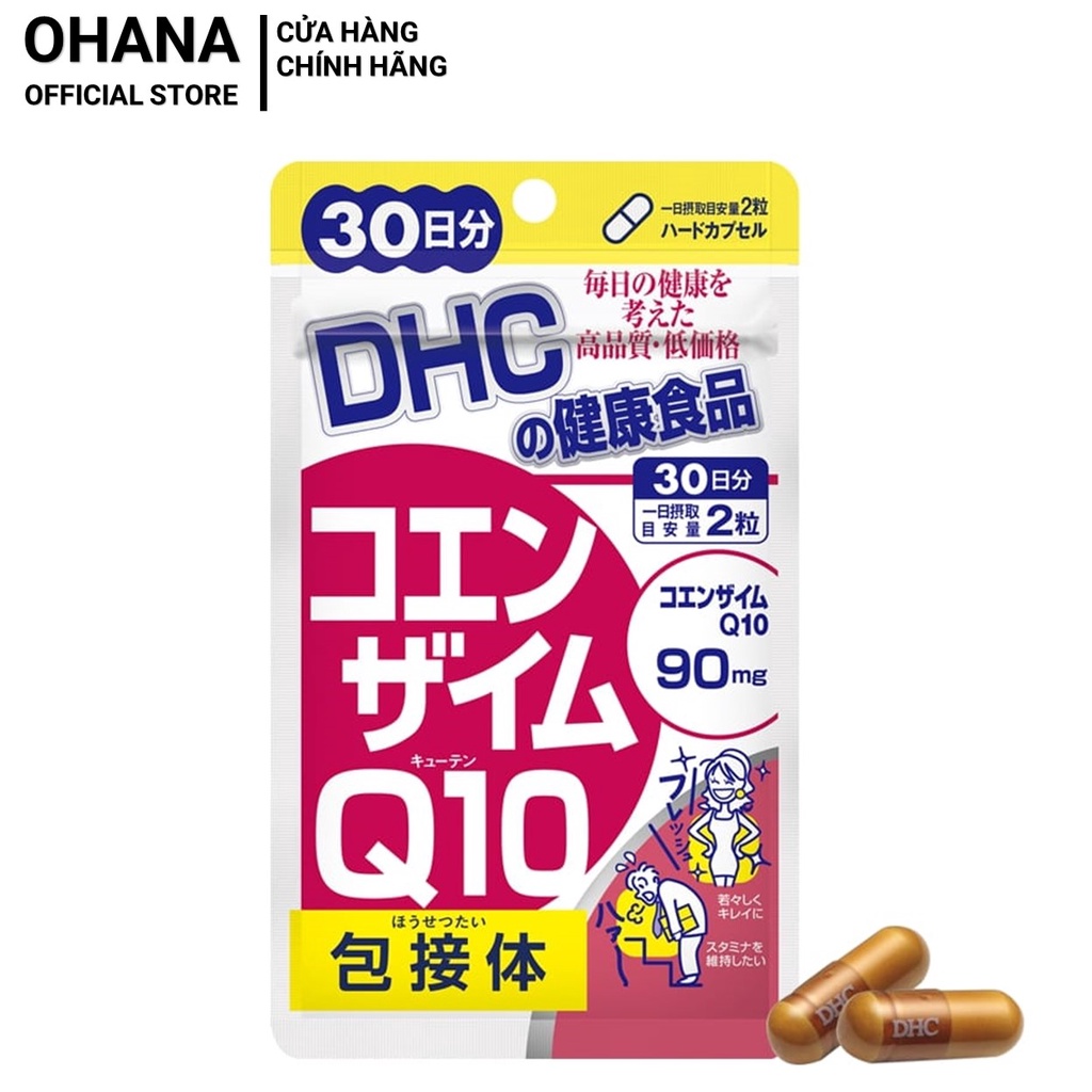 Viên Uống Chống Lão Hóa DHC Coenzyme Q10 Chống Lão Hóa, Làm Đẹp Da 30 Ngày (60v/gói)