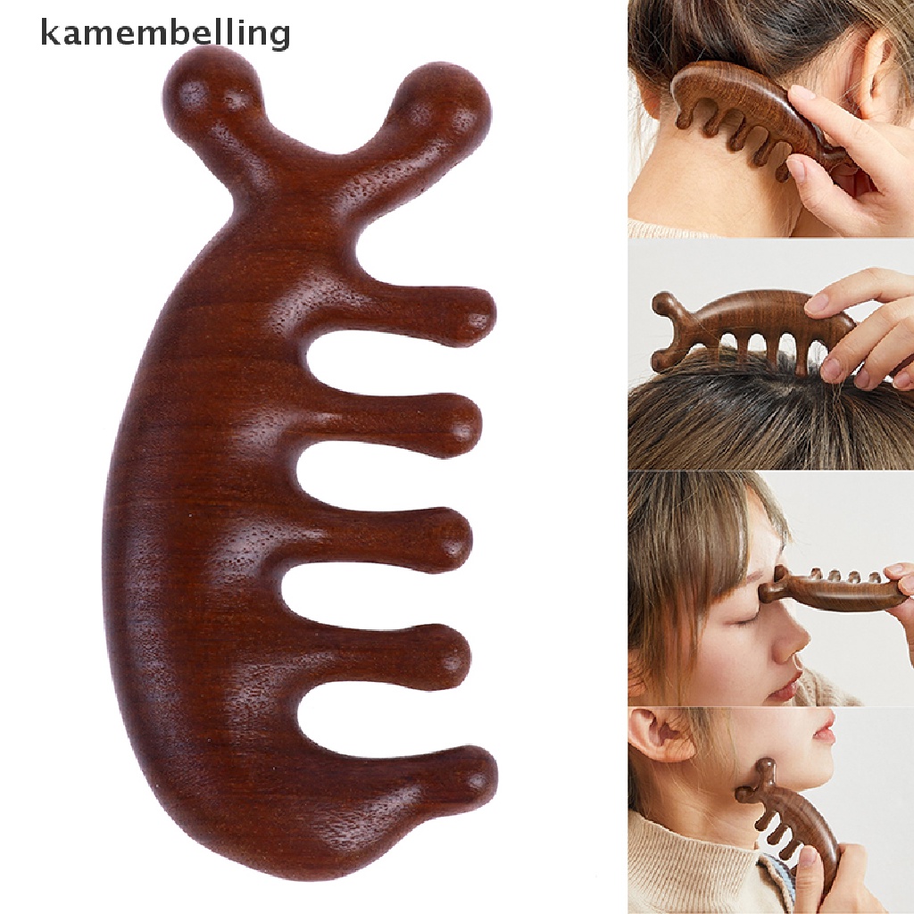 Kamembelling Lược Gỗ Đàn Hương Chải Tóc Cổ Vai Chống Tĩnh Điện