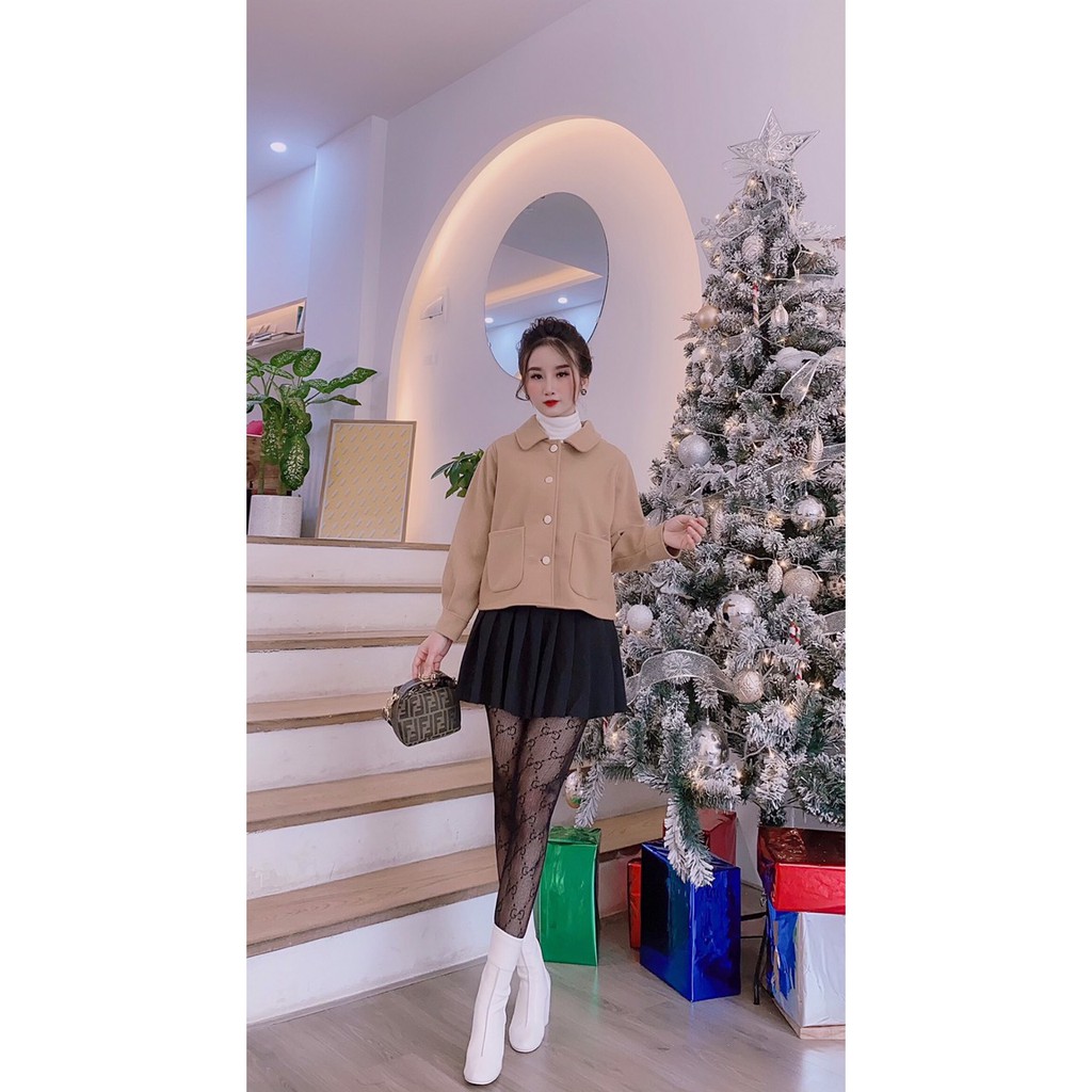 BÁN SỈ ÁO DẠ CÚC MỀM 2 TÚI CHO NỮ | BigBuy360 - bigbuy360.vn