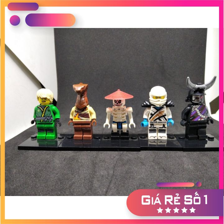 ĐỒ CHƠI LẮP RÁP 😍GIÁ SỐC😍Combo 5 nhân vật minifigures NINJAGO 90% ngẫu nhiên
