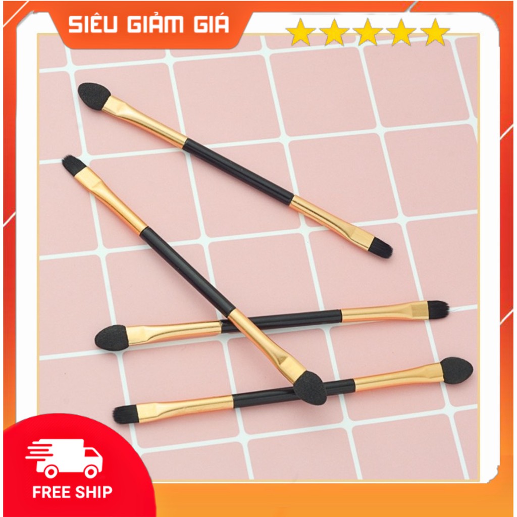 Chổi Cọ Đánh Phấn Mắt, Trang Điểm Mắt 2 Đầu Nội Địa Trung