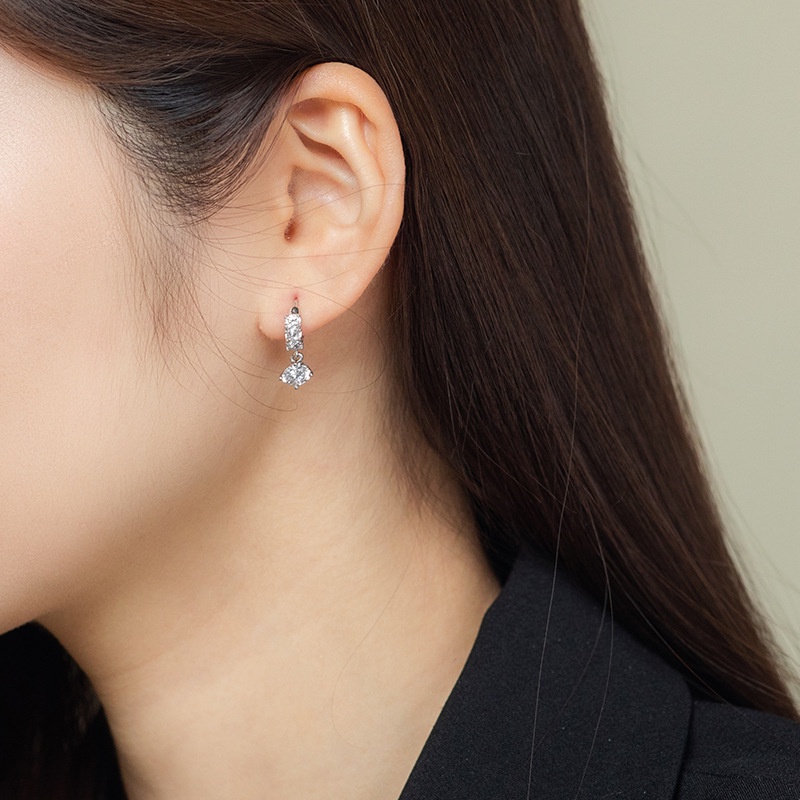 Bông tai thời trang phong cách Hàn Quốc đính đá ANTA Jewelry - ATJ8041