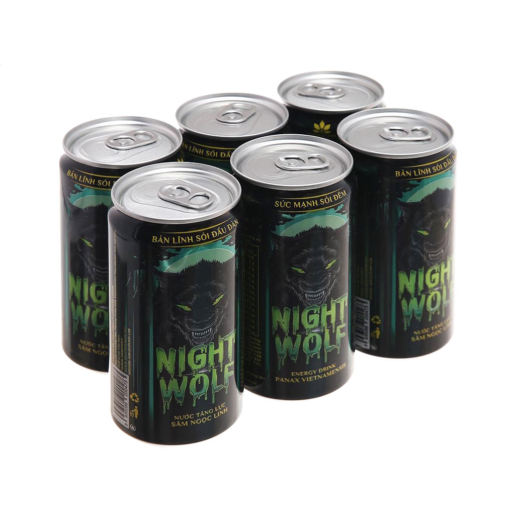 Nước Tăng Lực Night Wolf Pack 6 Lon