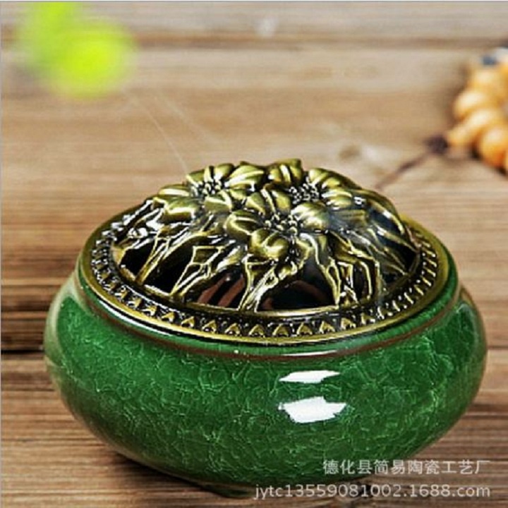 Lư xông trầm men sứ rạn