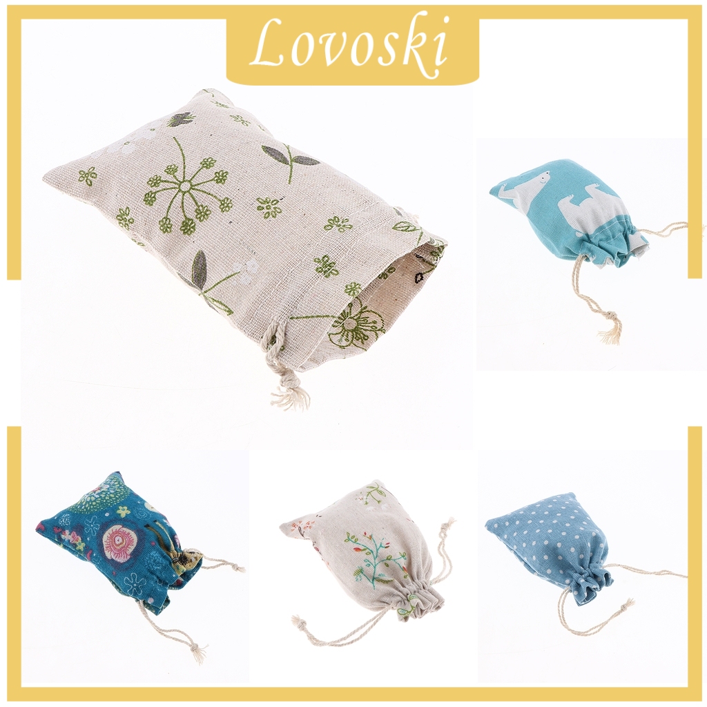 [Lovoski] Túi Vải Bố Dây Rút Đựng Quà Trang Sức