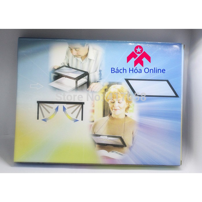 Kính lúp đọc sách để bàn có đèn