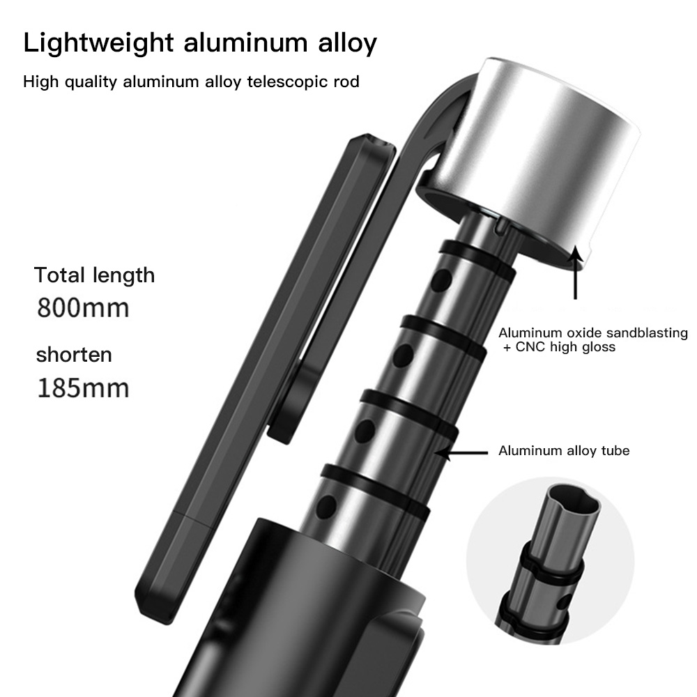 Selfie Stick Tripod Portable 360 Degree Rotation With Bluetooth Remote Monopod For iPhone Android | BigBuy360 - bigbuy360.vn