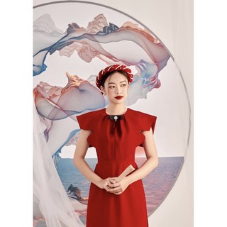 Mấn xoắn áo dài viền ngọc