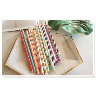 [GIÁ XƯỞNG] Túi 25 Ống Hút Giấy 8x197mm Nhiều Màu Sản Xuất Tại Việt Nam,Thân Thiện Với Môi Trường