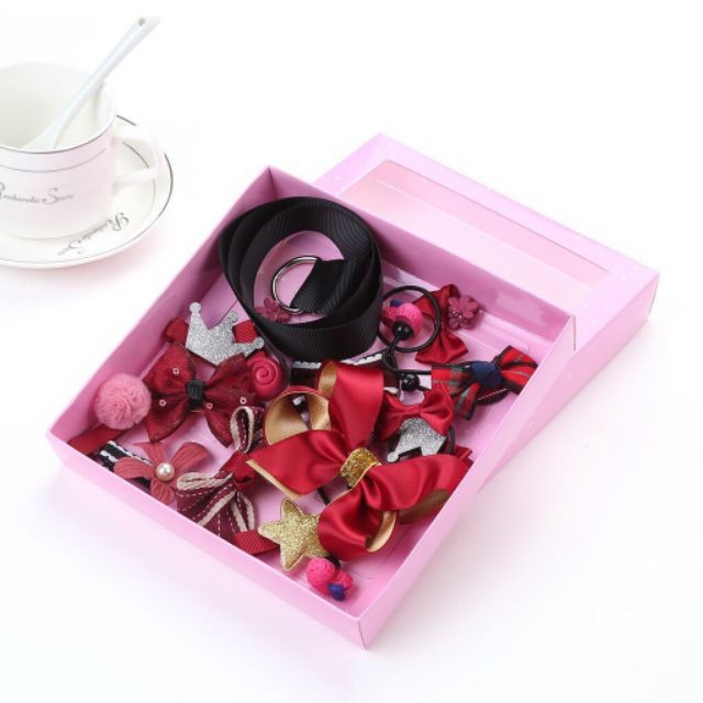 Hộp kẹp tóc 18 chi tiết cho bé