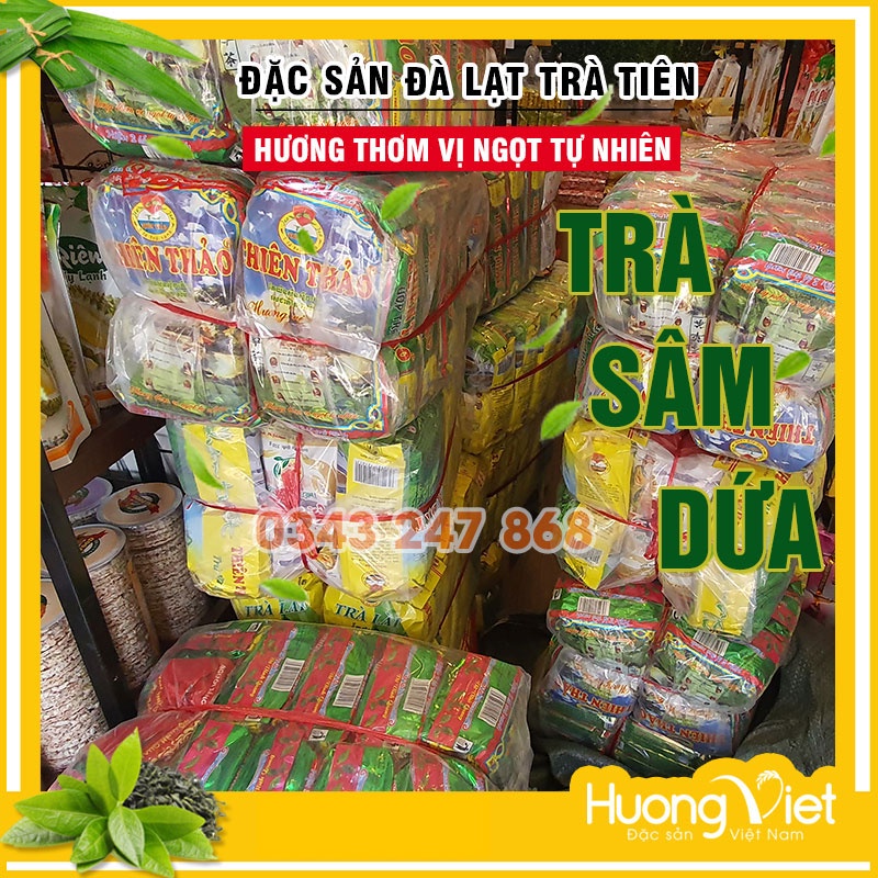 Trà sâm dứa Thiên Thảo 300gr, trà tiên Đà Lạt, trà đá miền Nam, trà Lâm Đồng, Vietnamese green tea