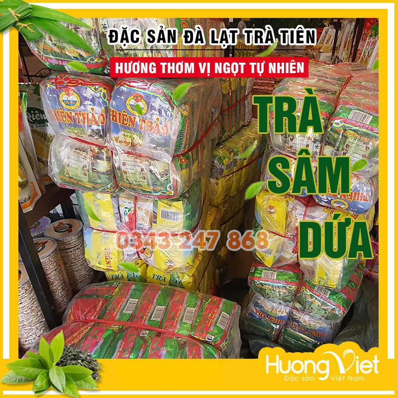 Trà sâm dứa Thiên Thảo 300gr, trà tiên Đà Lạt, trà đá miền Nam, trà đường, trà sâm chính gốc trà Lâm Đồng