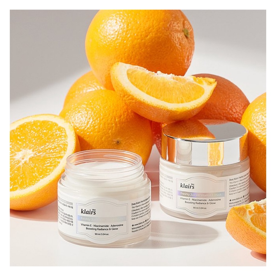 Mặt Nạ Ngủ Vitamin E Dưỡng Ẩm, Chống Lão Hóa Klairs Freshly Juiced Vitamin E Mask 90ml