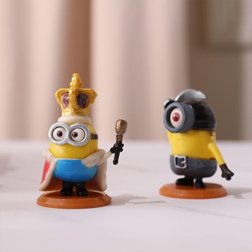 Set 10 Mô Hình Minions Hoạt Hình Dễ Thương Trang Trí Bàn Làm Việc