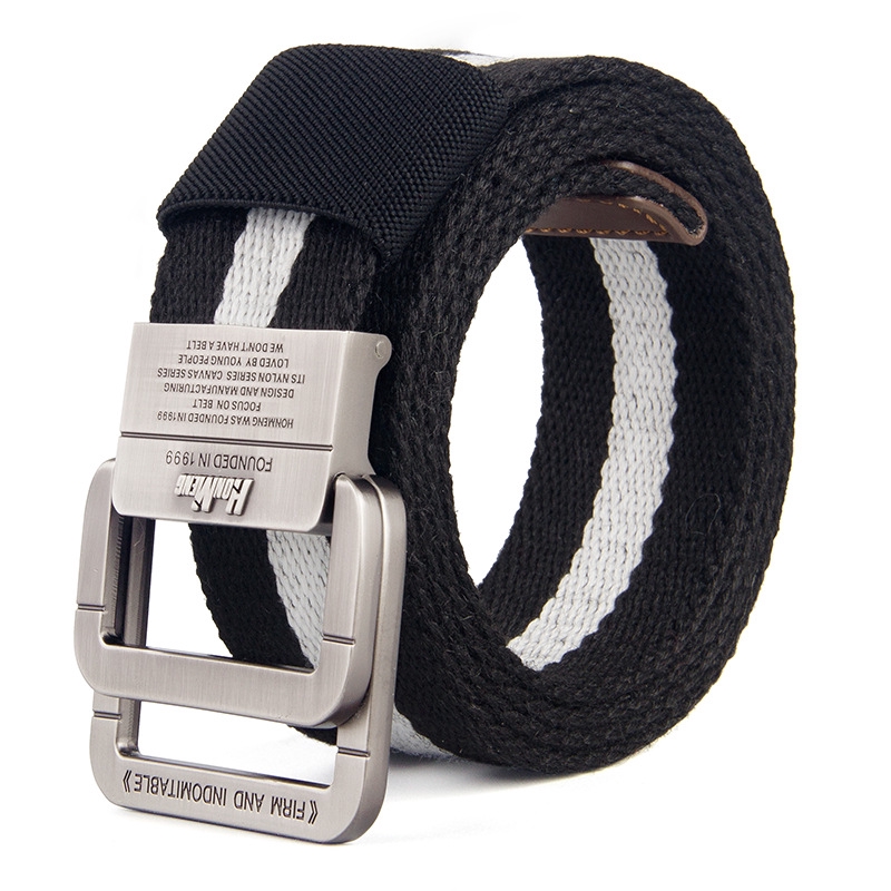 Thắt lưng vải canvas phối cotton thời trang chất lượng cao cho nam