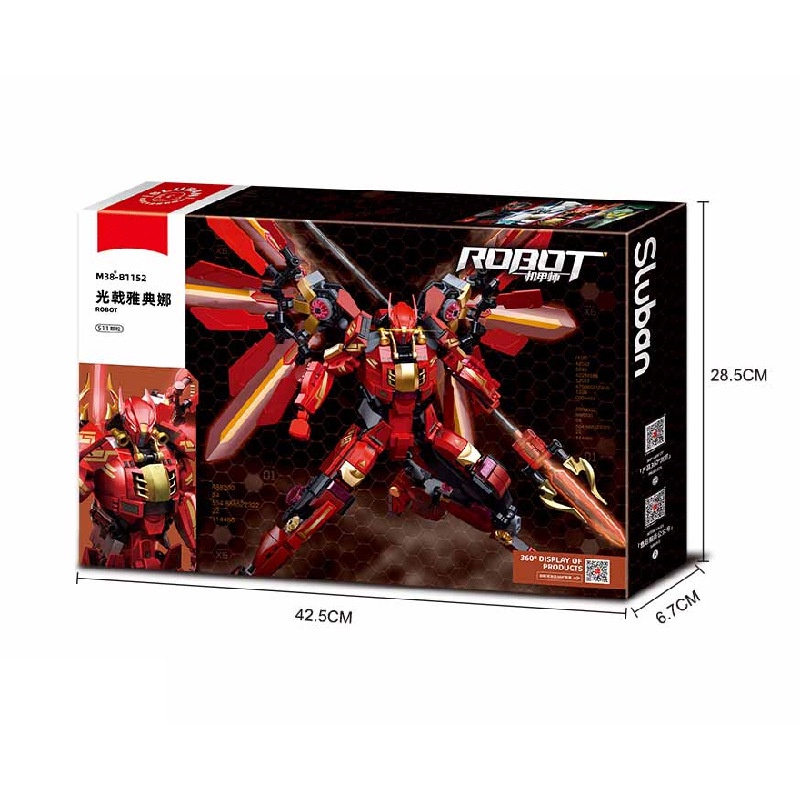 Đồ Chơi Lắp Ráp Xếp Hình Mô Hình Robot Extermination Guerrilla Ice Front Protector SLUBAN M38-B1151- 3 Với 542 PCS