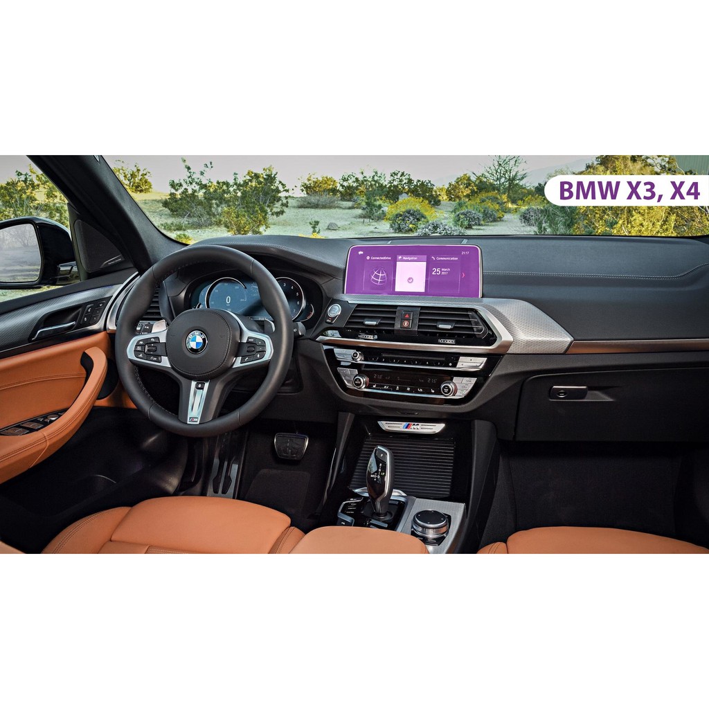 BMW X3, X4 : Cường lực màn hình cảm ứng -AUTO6- chống sứt, nổ, vỡ mẻ...