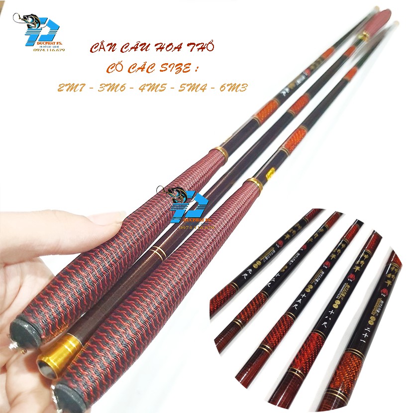 Cần câu tay carbon 4h, cần câu đài chuyên câu cảm giác !