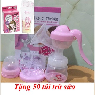Máy hút sữa Kichilachi cải tiến tặng 50 Túi Trữ sữa Sunmum Thái Lan 250ml