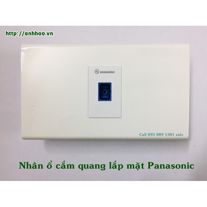 Nhân, hạt ổ cắm quang chuẩn SC-SC âm tường, âm sàn (lắp mặt nạ panasonic, ổ điện âm sàn)