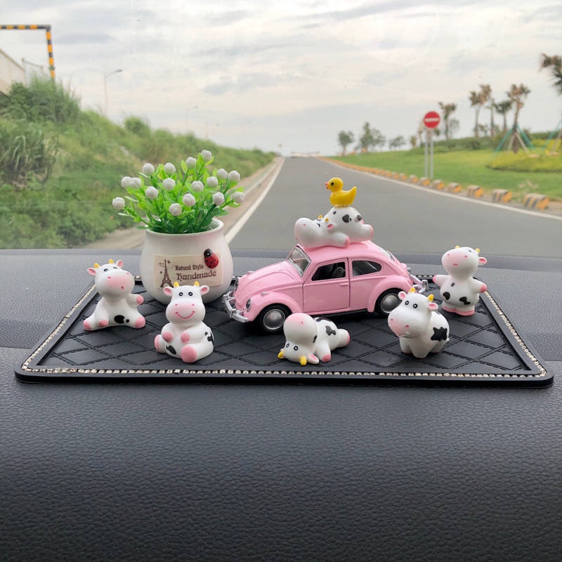 Online Celebrities' Cute Cartoon Cow Car Decoration Car Interior Accessories Dashboard Creative Decorations All Products 9xfp