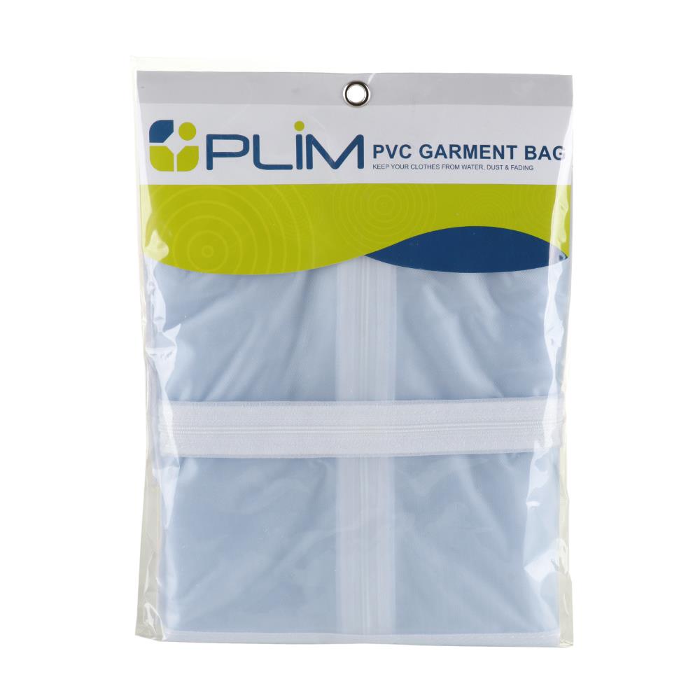 HomeBase PLIM Túi bọc quần áo bằng nhựa PVC Thái Lan 61cmx137cmx1cm màu trắng trong